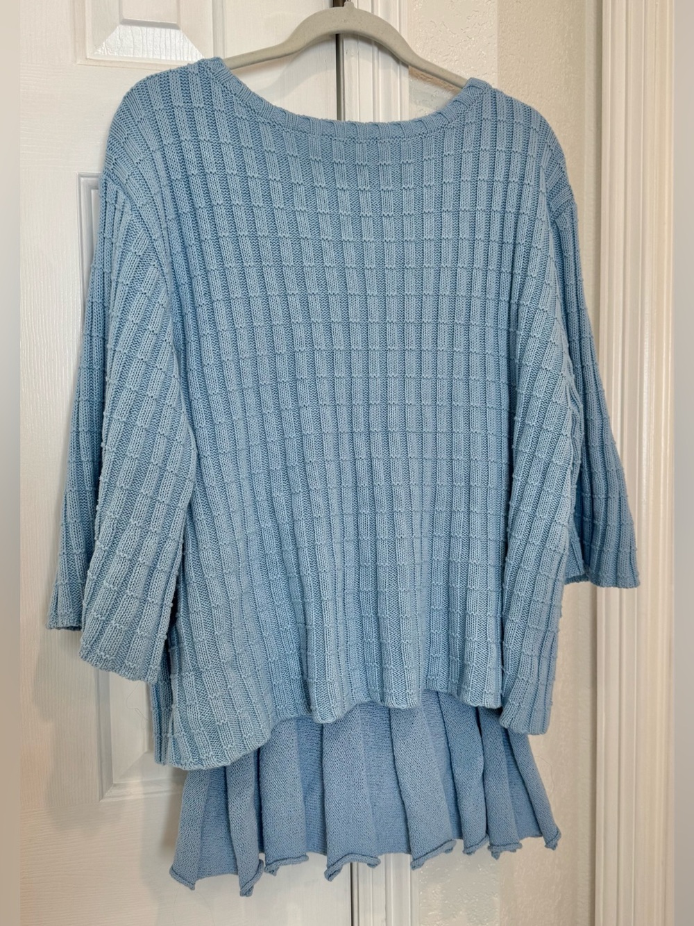 Free People Blue "Angel Falls" Sweater & Skirt Set SOLD Out online